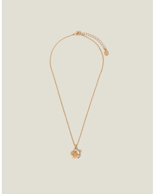 Accessorize Natural Flower Pendant Necklace