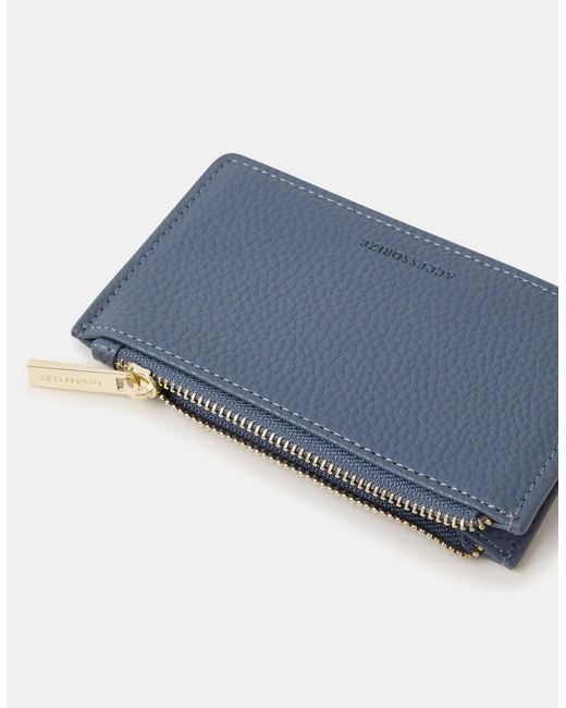Accessorize Blue Plain Card Holder