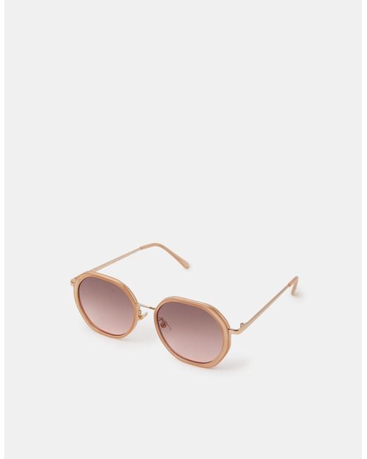 Accessorize Brown Round Sunglasses