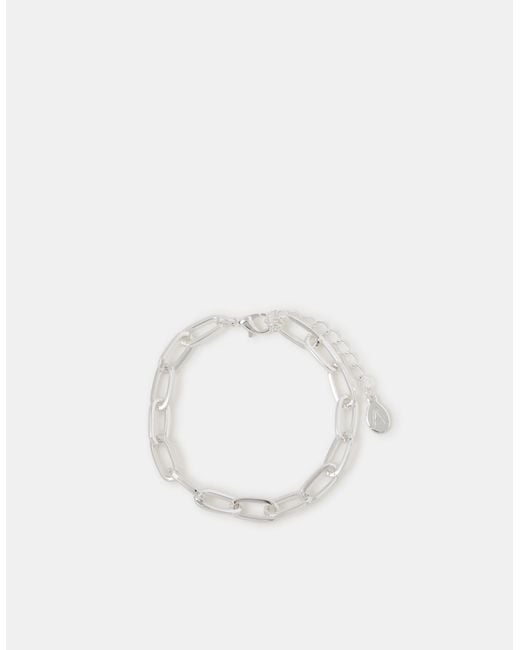 Accessorize White Link Chain Bracelet