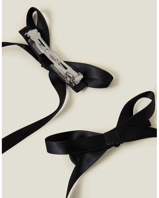 Accessorize Natural Women's 2-pack Mini Bow Clips Black