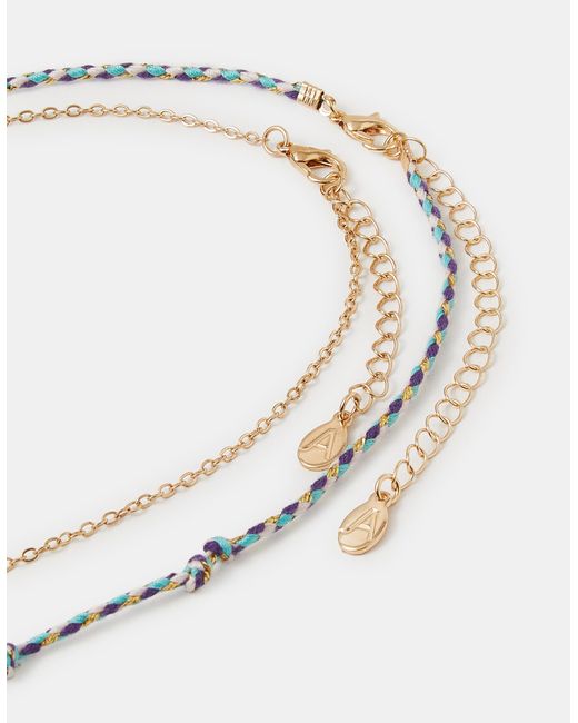 Accessorize White 2-Pack Shell Charm Cord Necklaces