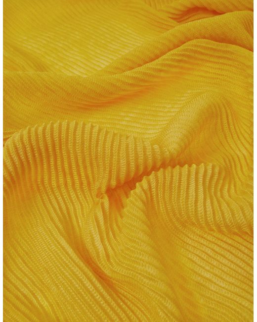 Accessorize Lightweight Pleated Scarf Yellow