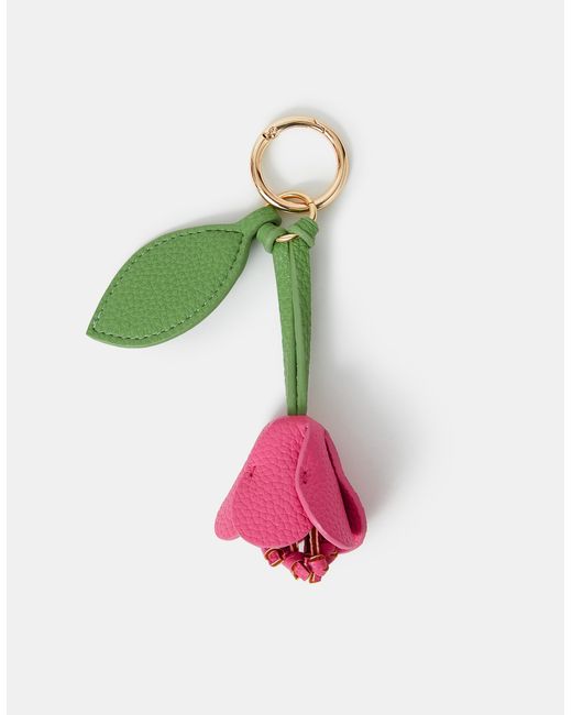 Accessorize Green Flower Bag Charm