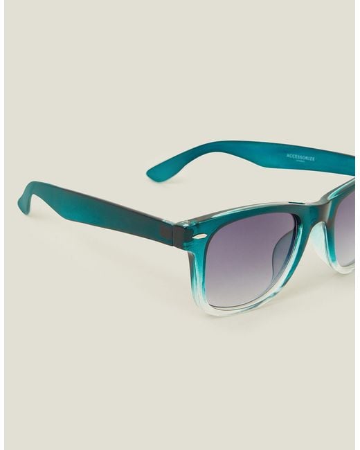 Accessorize Blue Ombre Flat Top Sunglasses