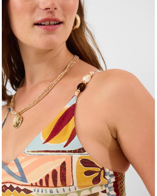 Accessorize Multicolor Abstract Print Swimsuit
