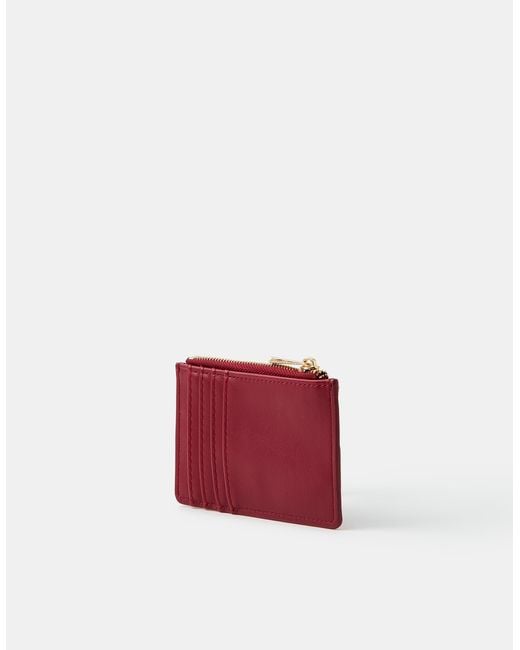 Accessorize Red Beaded Cherry Card Holder
