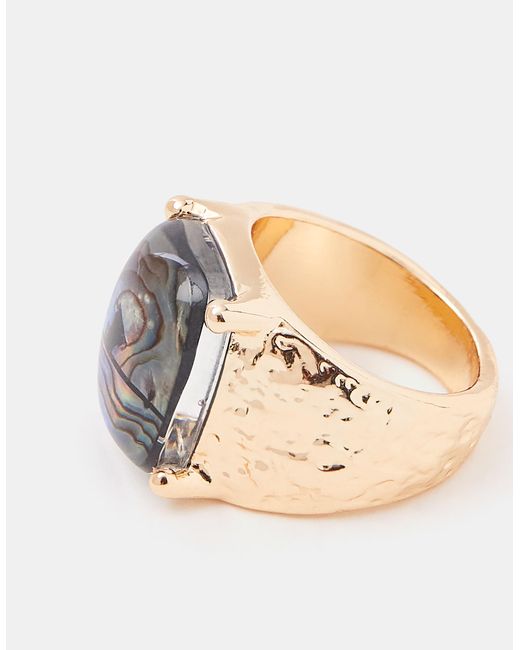 Accessorize Natural Statement Stone Ring