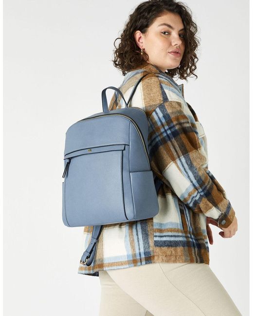accessorize blue backpack