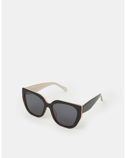 Accessorize Multicolor Acetate Oversized Mono Square Sunglasses