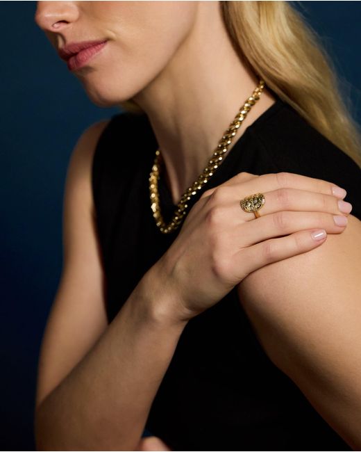 Accessorize Metallic 14Ct-Plated Celestial Coin Ring