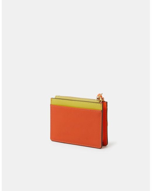 Accessorize Orange Colourblock Beaded Purse