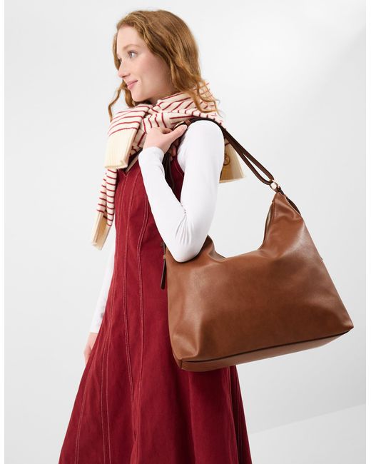 Accessorize Red Slouchy Buckle Strap Shoulder Bag