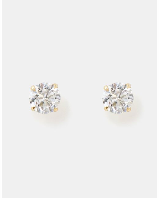 Accessorize Orange Lab Grown Diamond 0.5Ct Stud Earrings 9Ct