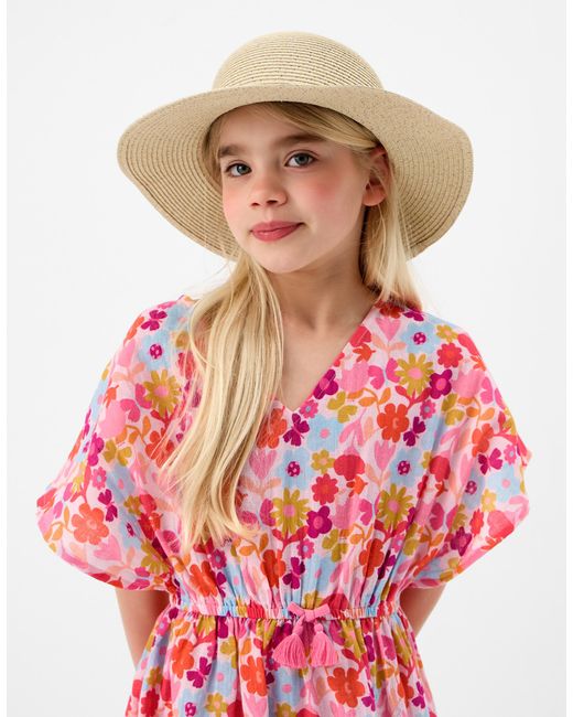 Accessorize Natural Cherry Charm Floppy Hat