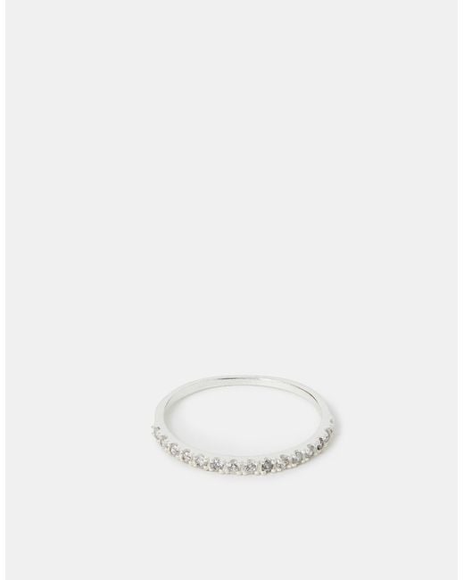 Accessorize Natural Sterling Eternity Ring