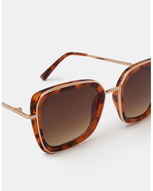 Accessorize White Cat Eye Tort Sunglasses