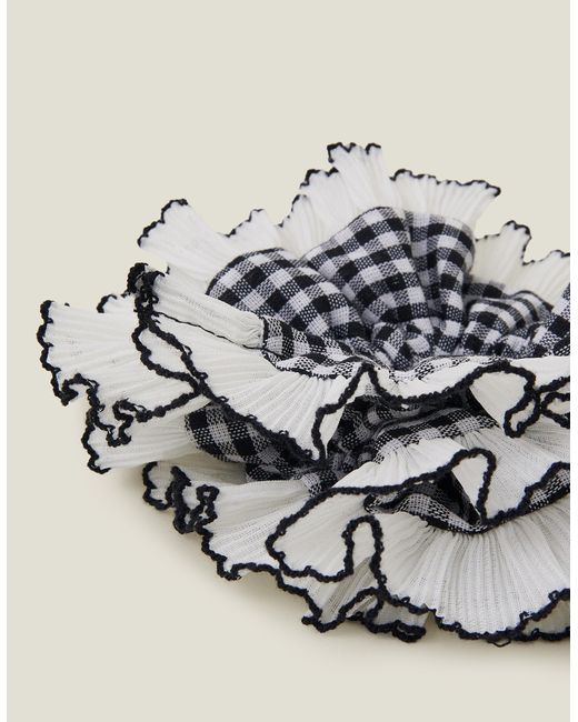 Accessorize Metallic Extra Large Gingham Scrunchie