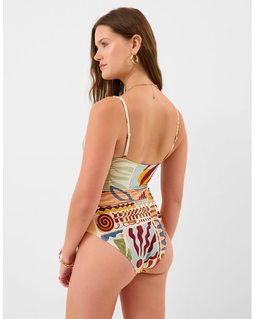 Accessorize Multicolor Abstract Print Swimsuit