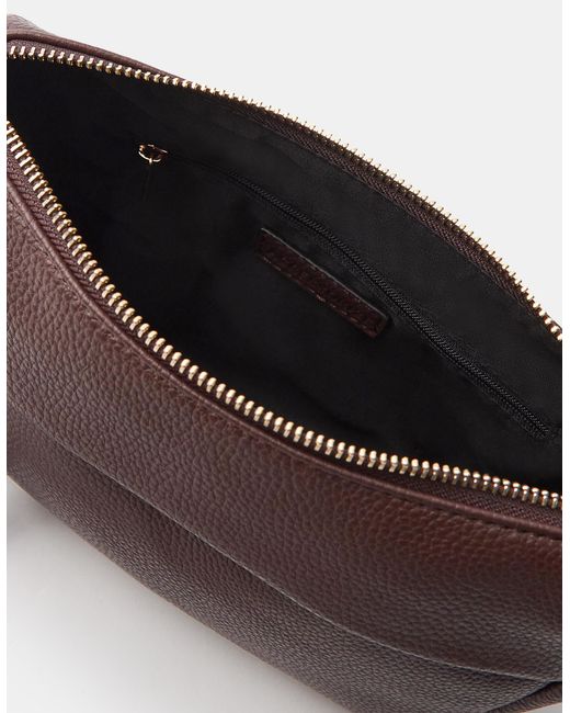 Accessorize Purple Zip Front Crossbody Bag