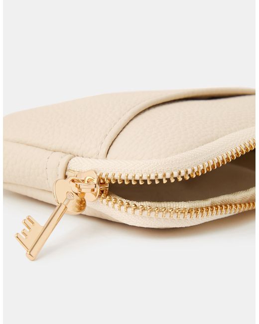Accessorize Natural Key Charm Coin Purse