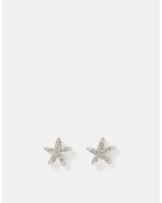 Accessorize White Starfish Stud Earrings