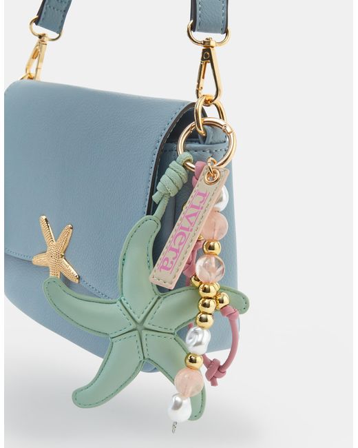 Accessorize White Starfish Bead Bag Charm