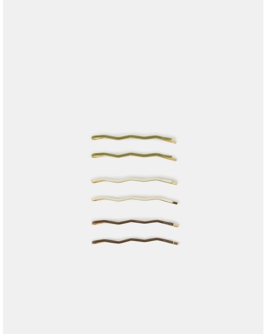 Accessorize White 6-Pack Wiggle Hair Slides