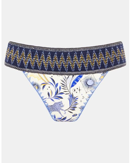 Accessorize Brown Celestial Print Band Bikini Bottoms
