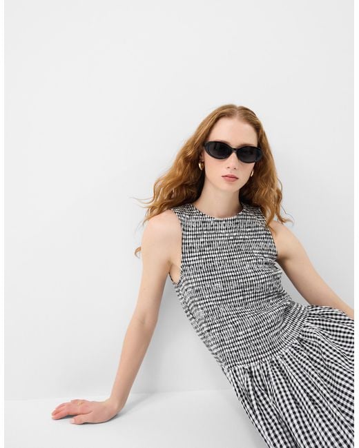 Accessorize White Resin Oval Sunglasses