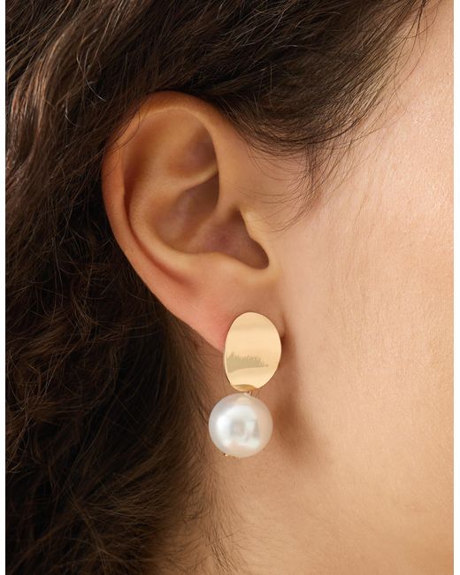Accessorize White Pearl Drop Earrings