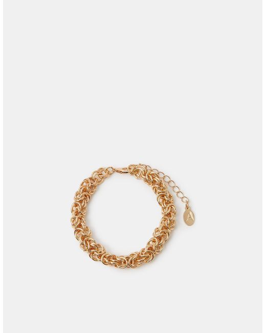 Accessorize Metallic Cluster Link Chain Bracelet