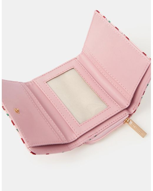 Accessorize Pink Cherry Print Purse