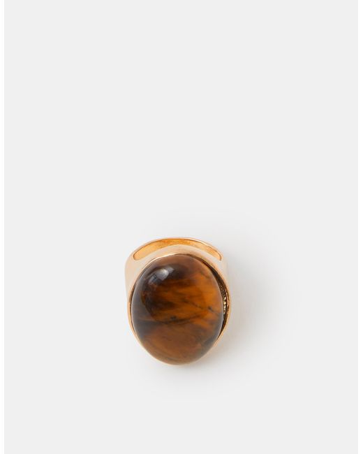 Accessorize Brown Statement Stone Ring