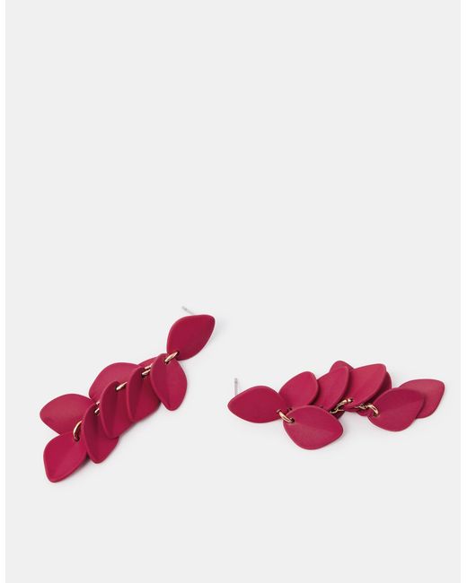 Accessorize Brown Leaf Drop Earrings