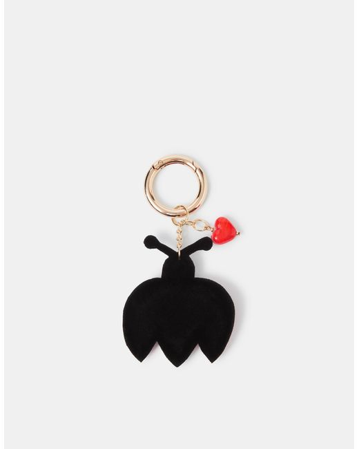 Accessorize White Beaded Love Bug Bag Charm