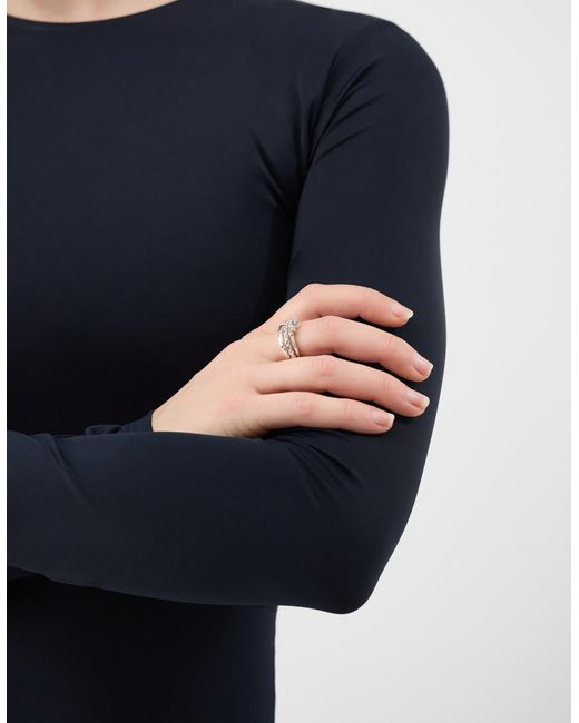 Accessorize Blue 3-Pack Diamanté Stacking Rings