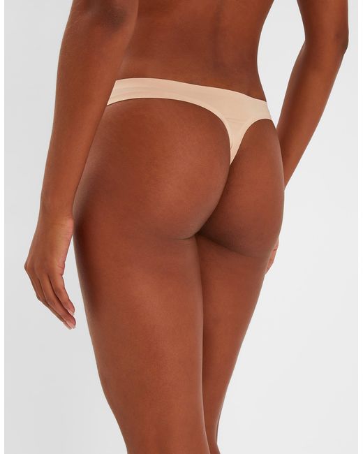Accessorize Brown 2-Pack Seamless Thongs