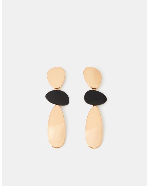Accessorize Black Irregular Drop Earrings