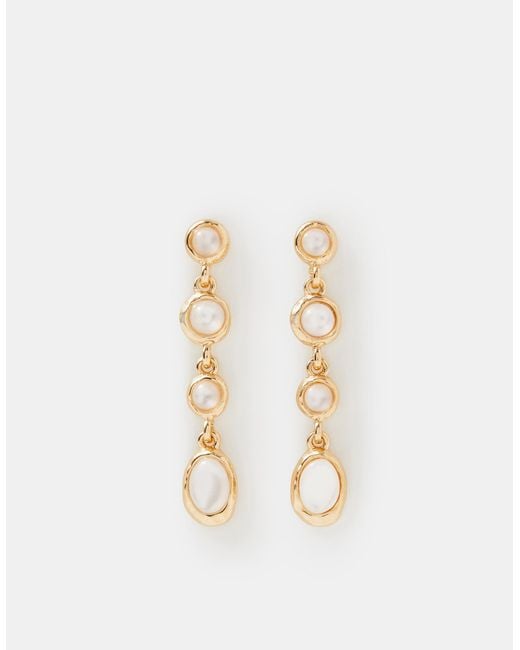 Accessorize White Mini Stone Drop Earrings