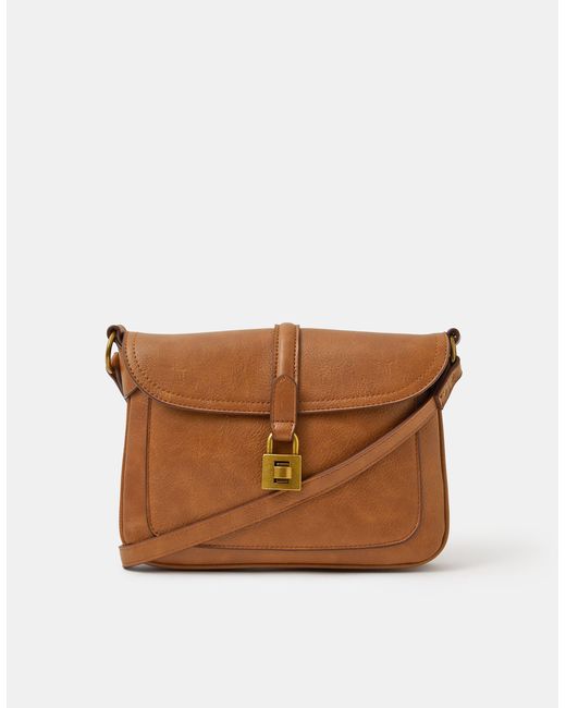 Accessorize Multicolor Padlock Satchel Crossbody Bag