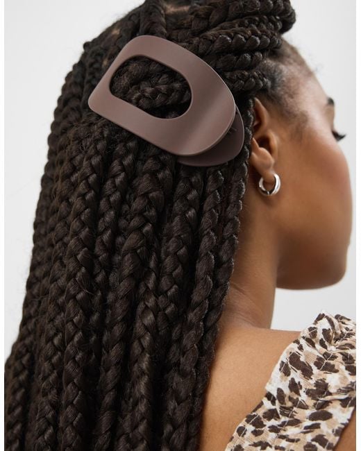 Accessorize Black Flat Claw Clip