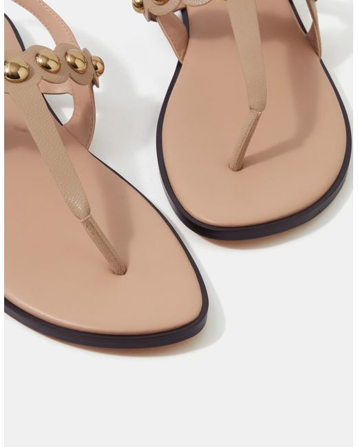 Accessorize Pink Stud Strappy Sandals