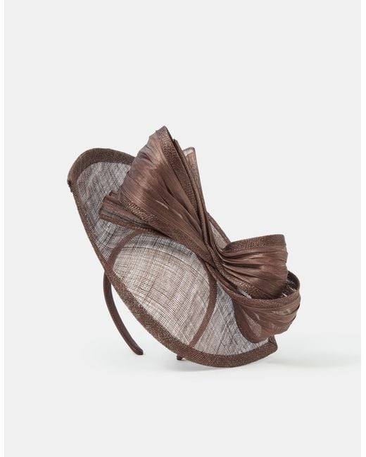 Accessorize Natural Bow Teardrop Fascinator