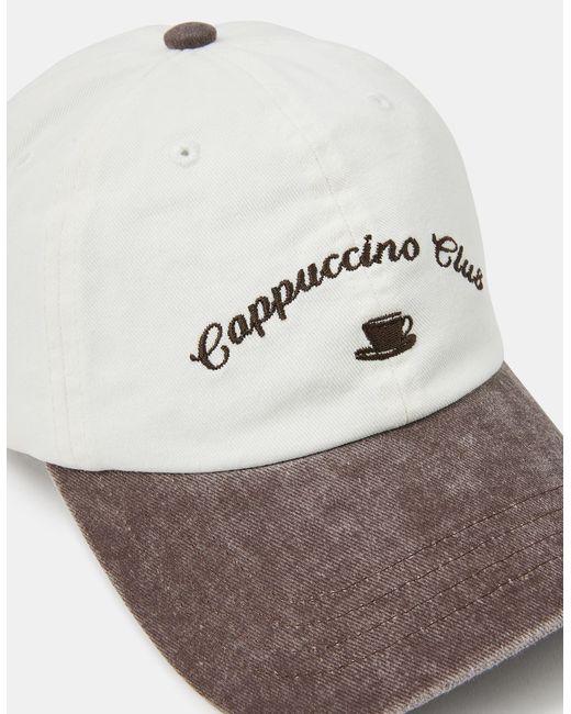 Accessorize White Coffee Baseball Cap