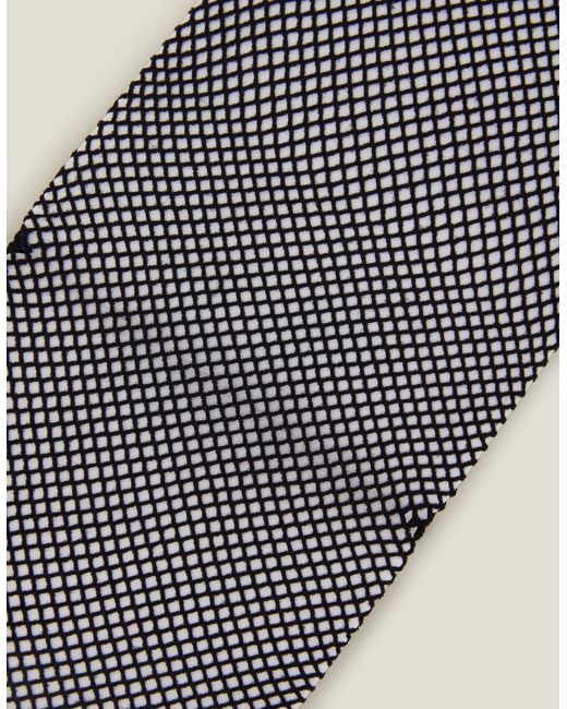 Accessorize Gray Regular Fishnet Tights