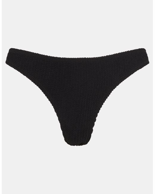 Accessorize Black Crinkle Texture Bikini Bottoms