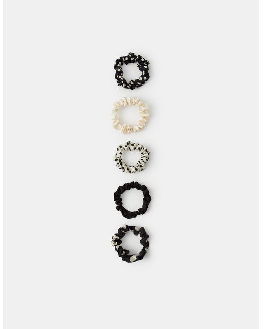 Accessorize White 5-Pack Polka Dot Hair Scrunchies