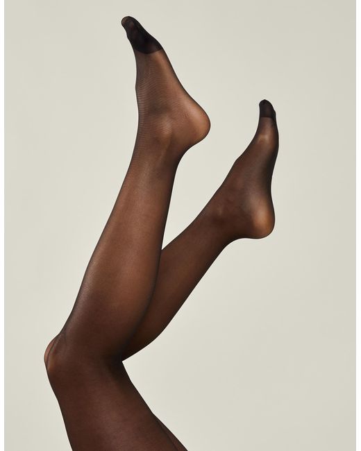 Accessorize Natural Regular Cotton 20 Denier Control Top Tights