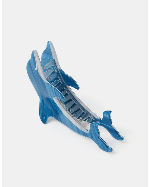 Accessorize Blue Dolphin Claw Clip